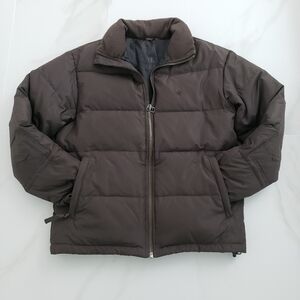 Old Navy Men's Warm Brown Puffer Coat Sz S